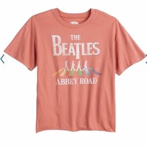 The Beatles Abbey Road Juniors T-Shirt-‎ Coral